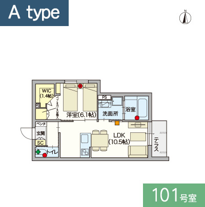 ヘーベルVillage新江古田～ラ・プリマヴェーラ～～間取